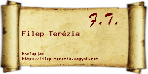 Filep Terézia névjegykártya