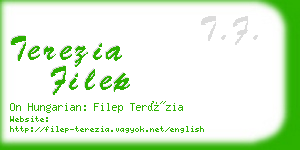 terezia filep business card